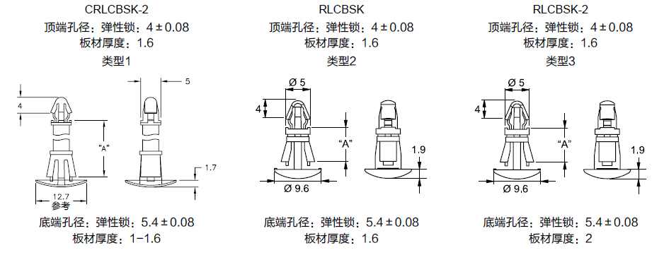 Cupped Reverse Locking Circuit Board Support